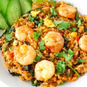 fried rice with prawns