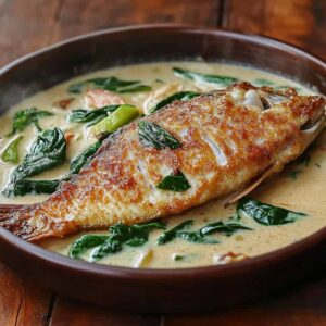 whole tilapia coconut sauce